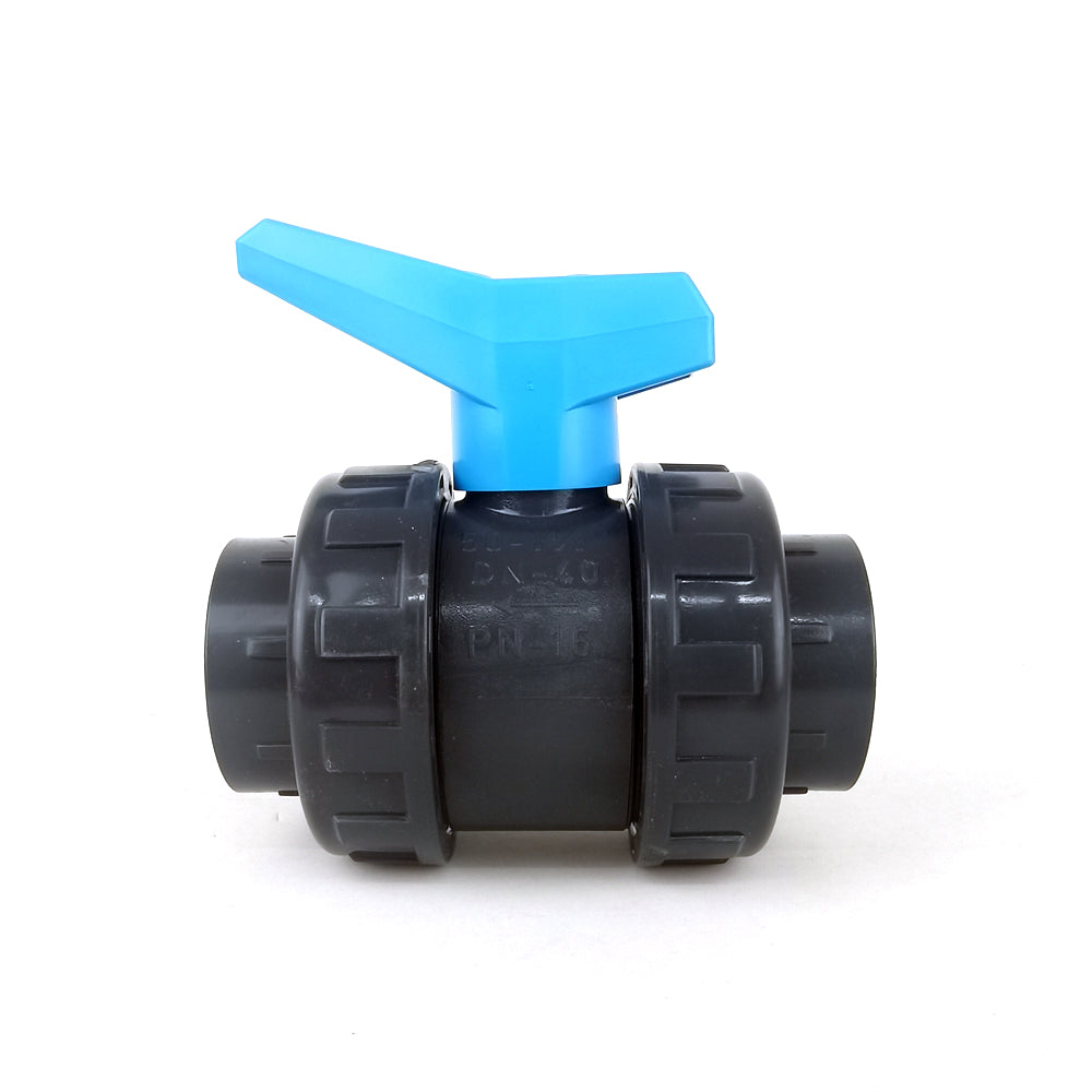 Válvula esfera doble unión 1 1/2 pulgadas